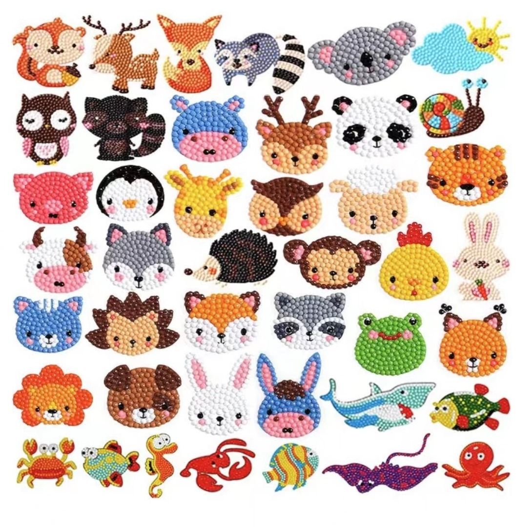 42pcs 5d Artificial Diamond Painting Sticker Kit For 8 12 Years Kids Arts  And Crafts Easy Diy Creative Diamond Mosaic Sticker Craft Number Kit For  Kids And Adults Beginners - Toys & Games - Temu
