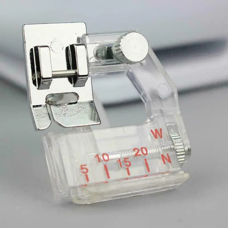 2pcs adjustable bias tape binding foot snap on presser foot 6290 for brother and most of low shank sewing machine accessories details 1