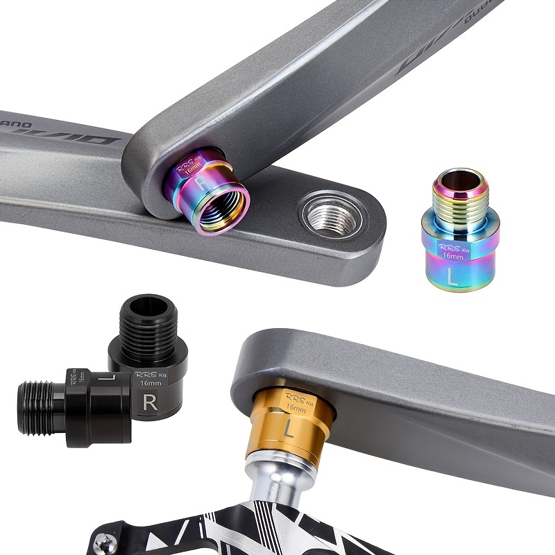 

Rrskit Bicycle Pedal Extension Bolts Spacers - Improve Comfort And Performance With 16mm And 20mm Axle Crank Accessories For Mtb And Road Bikes