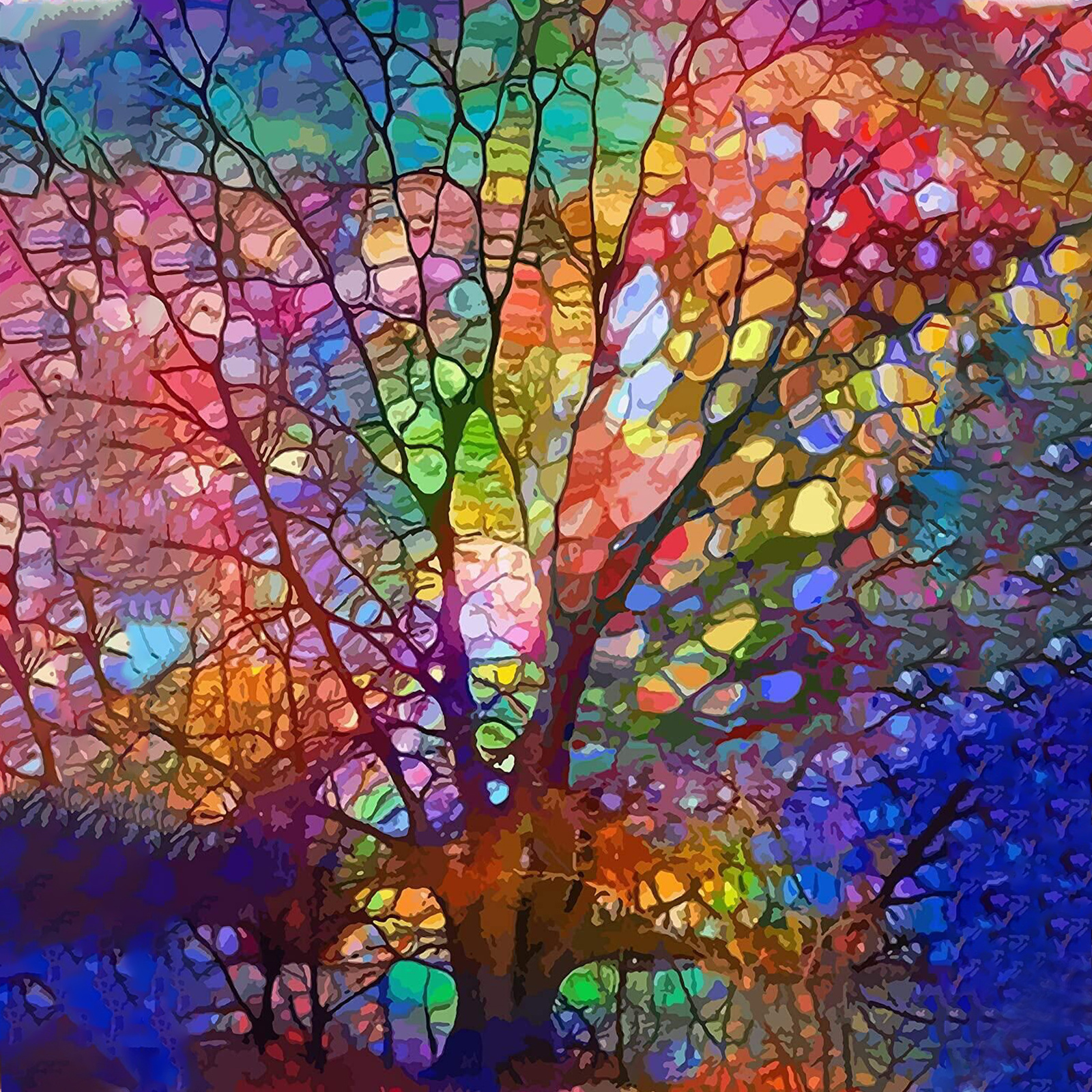 Rainbow Tree - Diamond Painting Kit – I Love DIY Art