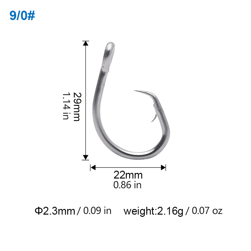 Stainless Steel Saltwater Fishing Hooks: Catch More Fish - Temu Canada