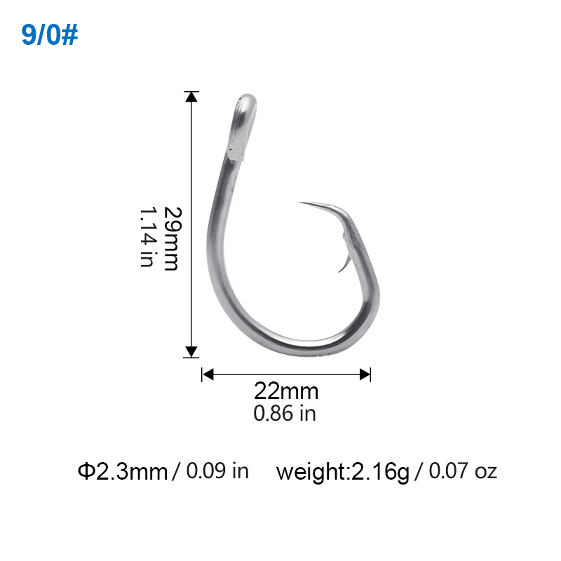 Buy Goture Stainless Steel Fishing Hooks Long Shank Hooks Extra