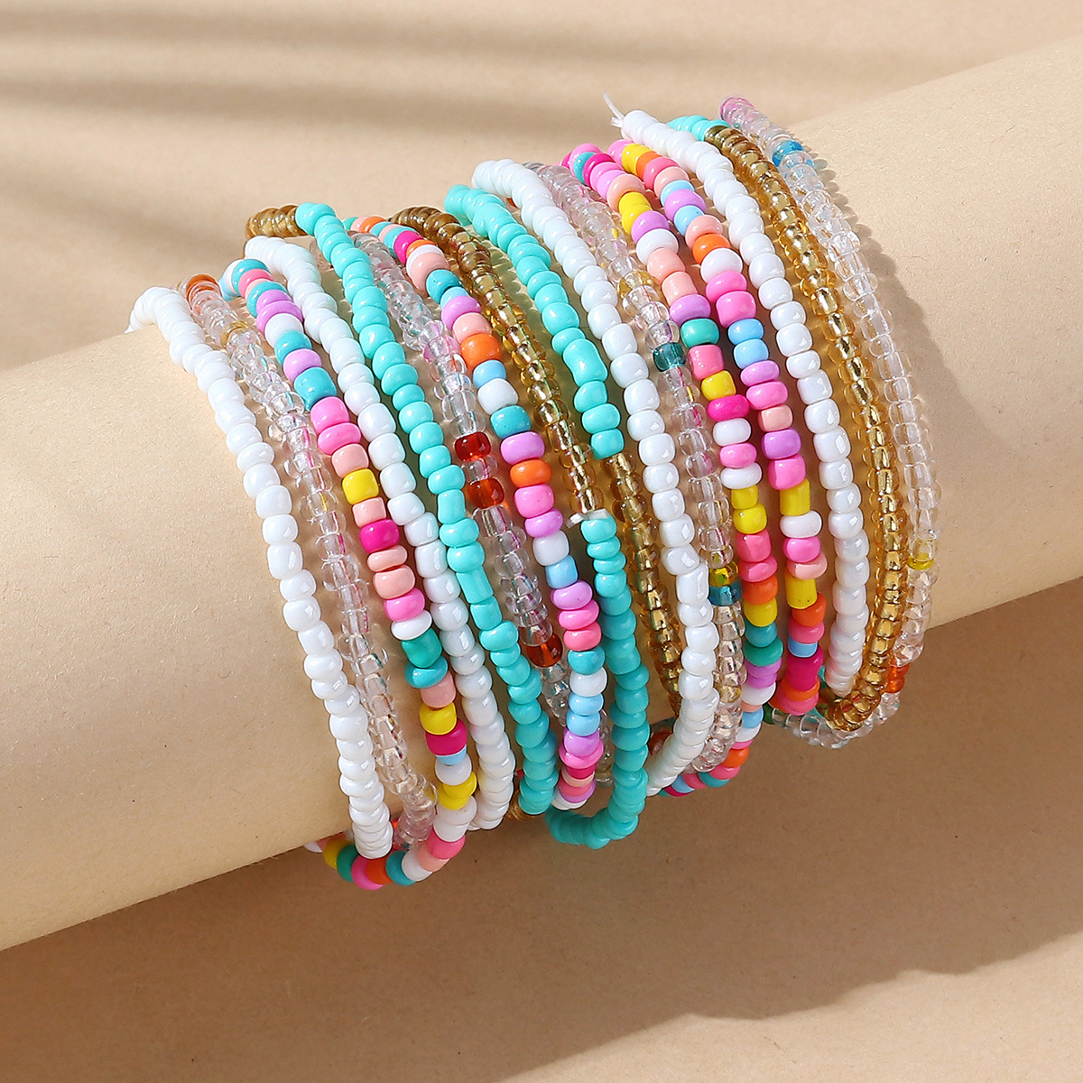 Bohemian Tila Beads Bracelet Handmade Colorful Beads Woven - Temu
