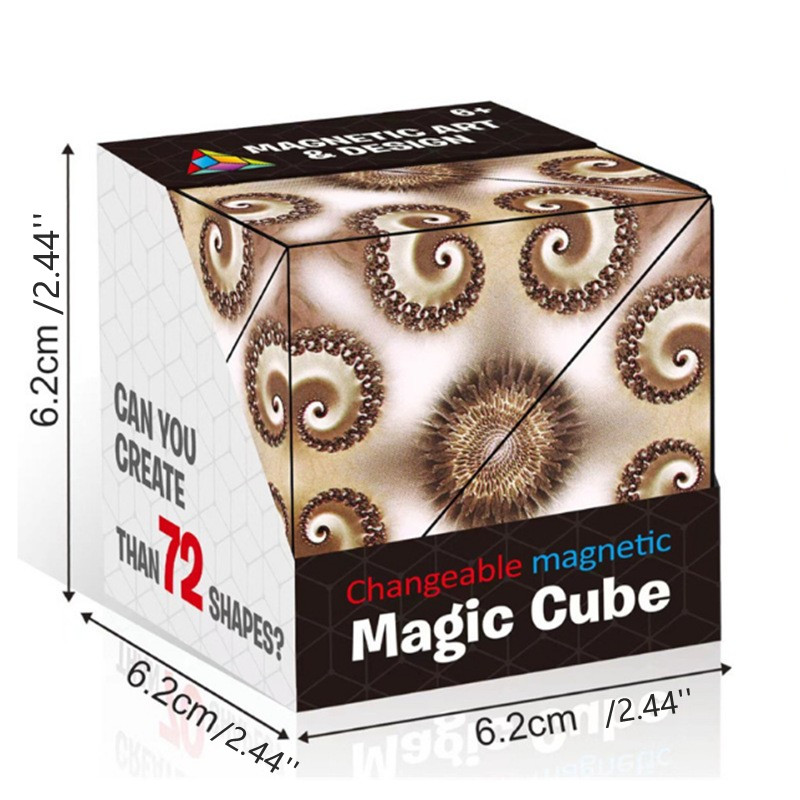 3d Magnetic Deformation Geometric Magic Square Eucalyptus - Temu