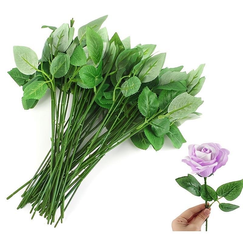 Artificial Flower Stem, Green Stems Flowers, Stems Soap Flowers