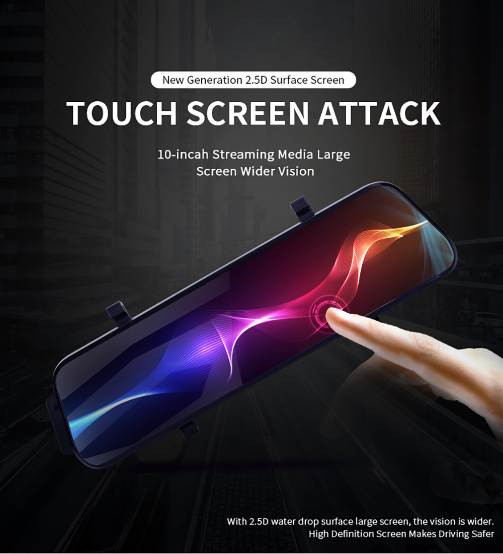 Hd Car Dash Cam Dual Rear View Cameras Sound Control Full Temu