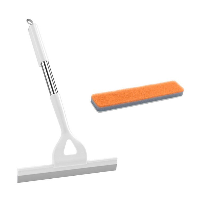 2 Pieces Small Sink Squeegee And Countertop Brush Multipurpose