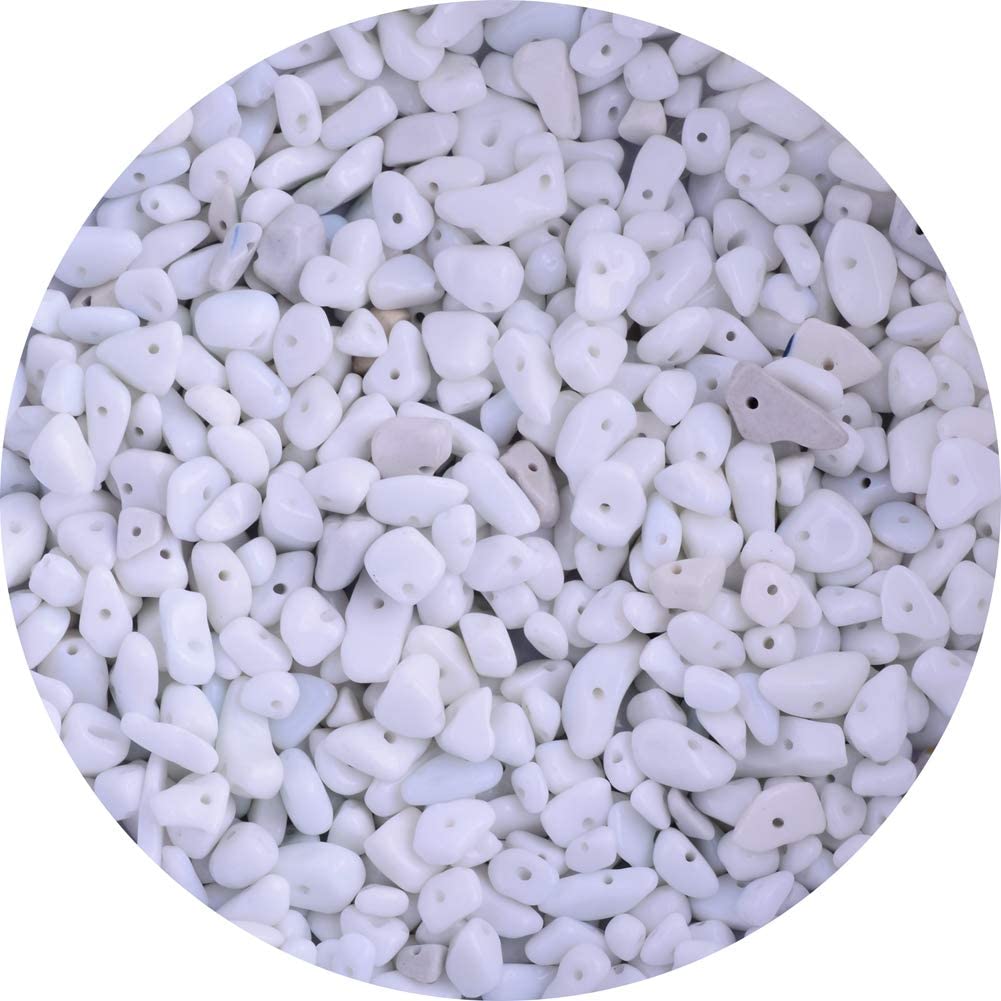 Zhung Ree 12mm White Beads for Jewelry Making,Natural Stone Beads for  Bracelets Making,Striated Stone Round Loose gemstone Beads for Jewel