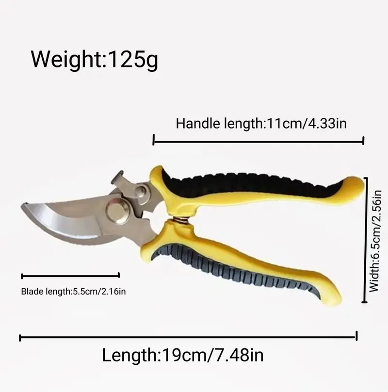 1pc Garden Pruning Shears Strong Stainless Steel Scissors Hand Pruners For Fruit Pedicels Power Saving Trimming Tools Garden Supplies