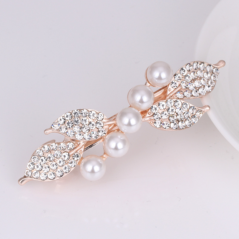 Allereyae Vintage Pearl Bow Hair Clip Barrette Faux Pearl Hair Barrette  Pearl Hairpin Headwear Decorative Bobby Pin Barrette Minimal Pearl Hair  Accessories for Women and Girls