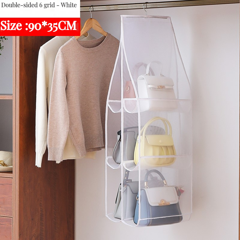 2/3/4 Layers Bag Storage Hanging Bag, Wardrobe Wall Mounted Fabric  Dustproof Storage Rack, Household Storage Artifact - Temu