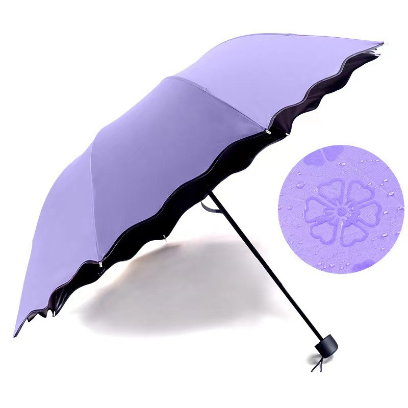  FQDFAYEE Mini paraguas de bolsillo, sombrilla ligera de  protección solar, para viajes al aire libre, sombrilla de playa (color :  morado) : Ropa, Zapatos y Joyería