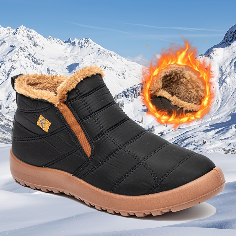 Womens Ankle Thermal Snow Boots - Temu