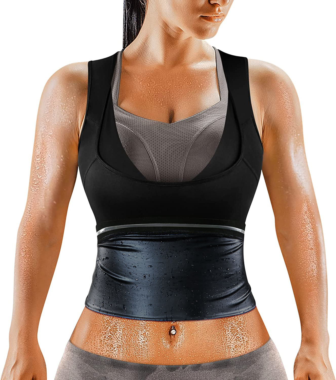 Waist Trainer For Women Lower Belly Fat-sauna Suit Sweat Belt
