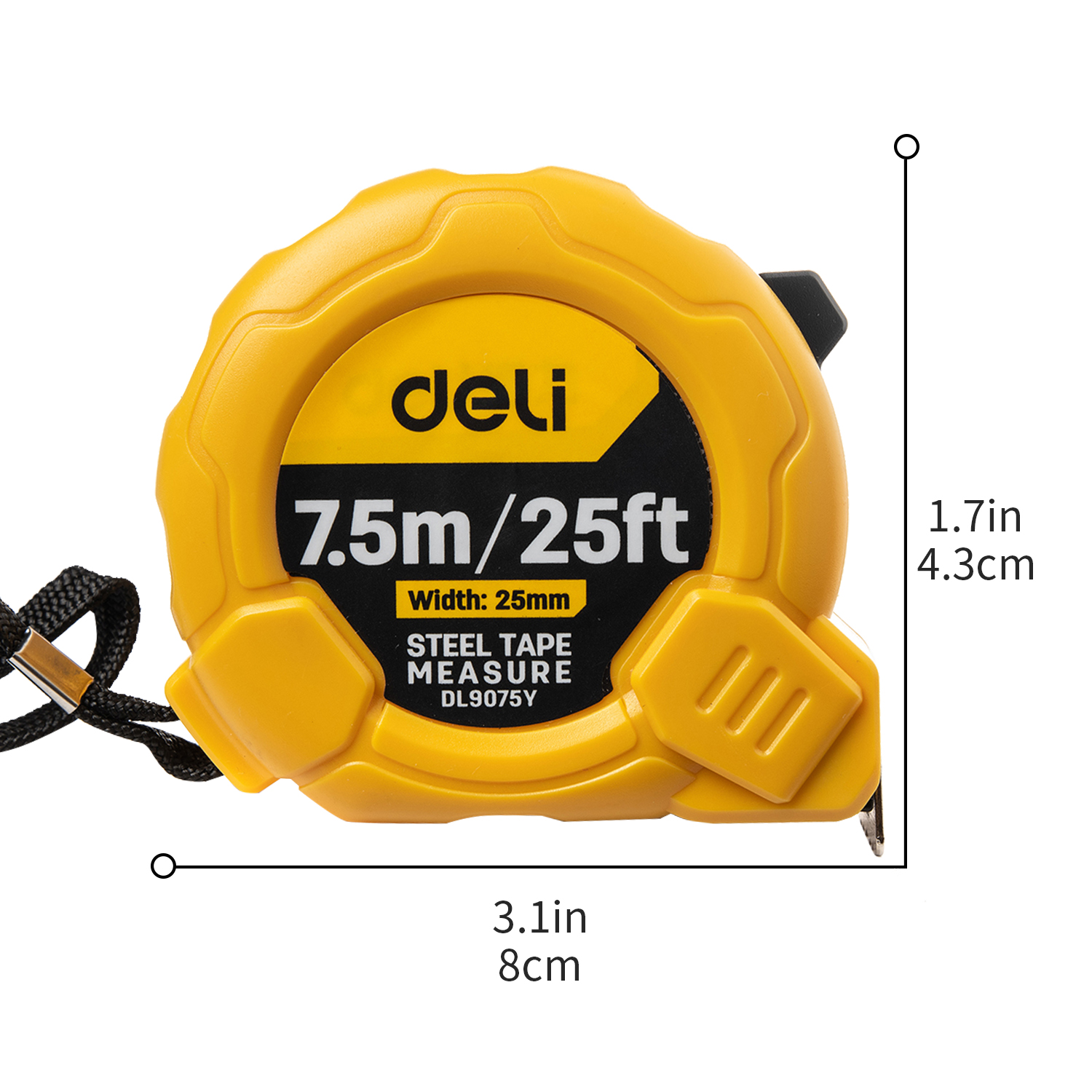 Precision Tape, 5 ft/60 in Fabric Decimal Inch Tape Measure