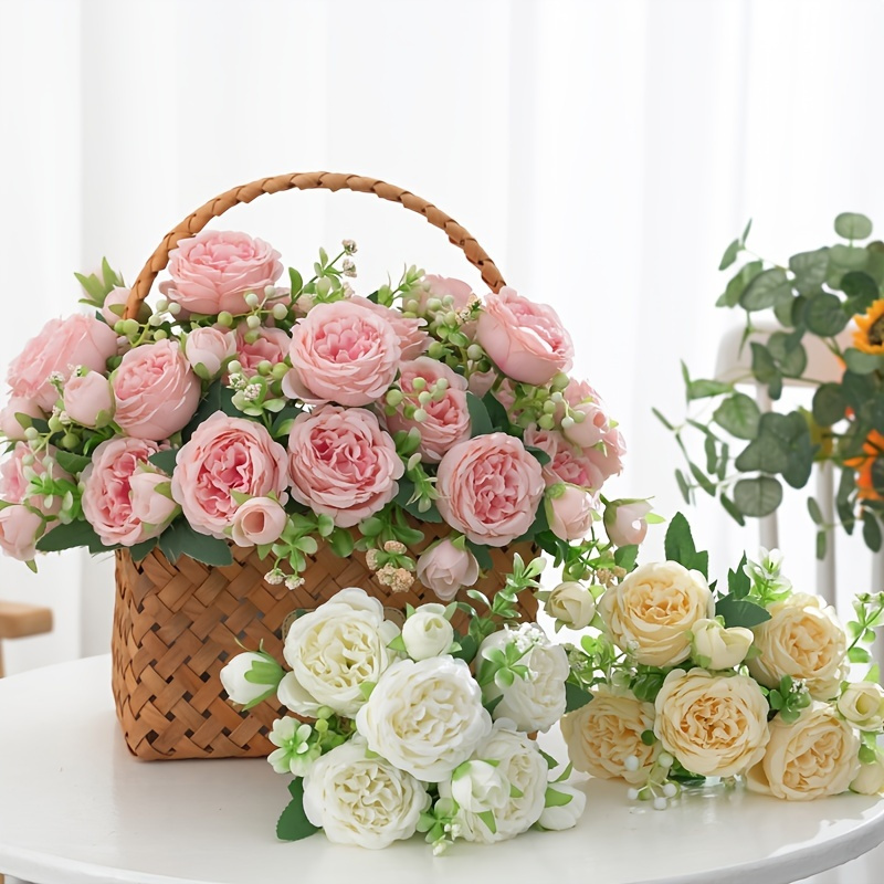 

1pc Artificial Flower, Artificial Peony, Simulation Flower, Home Wedding Desktop Decoration Valentine's Day Gifts Birthday Gifts