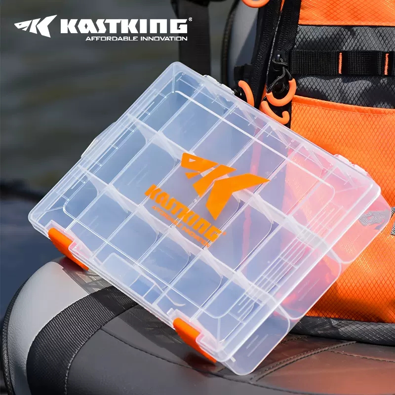 * Plastic Orange Tackle Boxes, Plastic Storage Organizer Box With Removable  Dividers, Fishing Tackle Storage - Box Organizer, Fishing Accessori