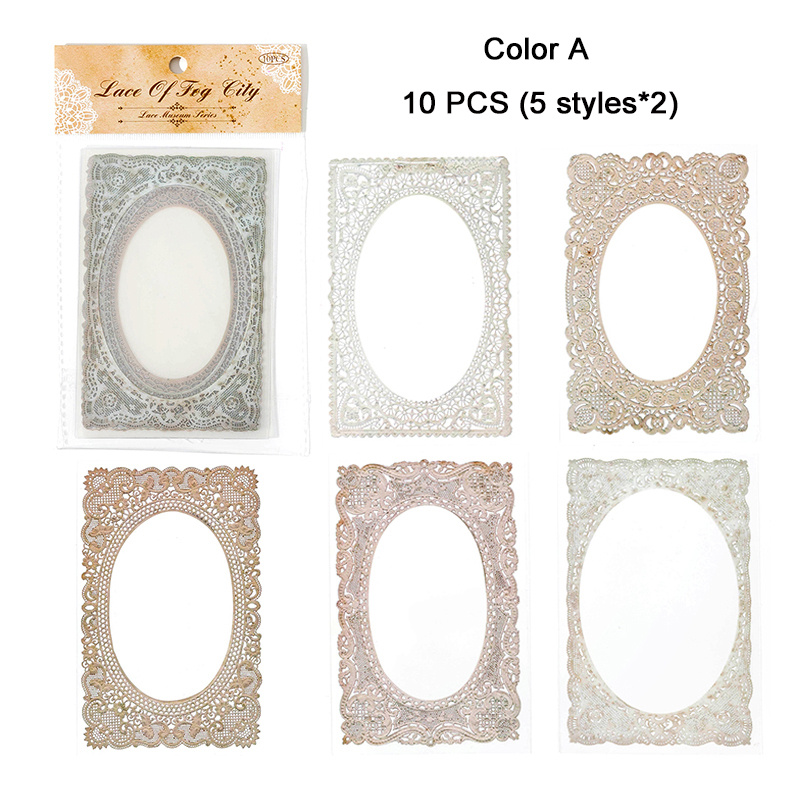 Lace Transparent Stickers Waterproof Self adhesive Stickers - Temu