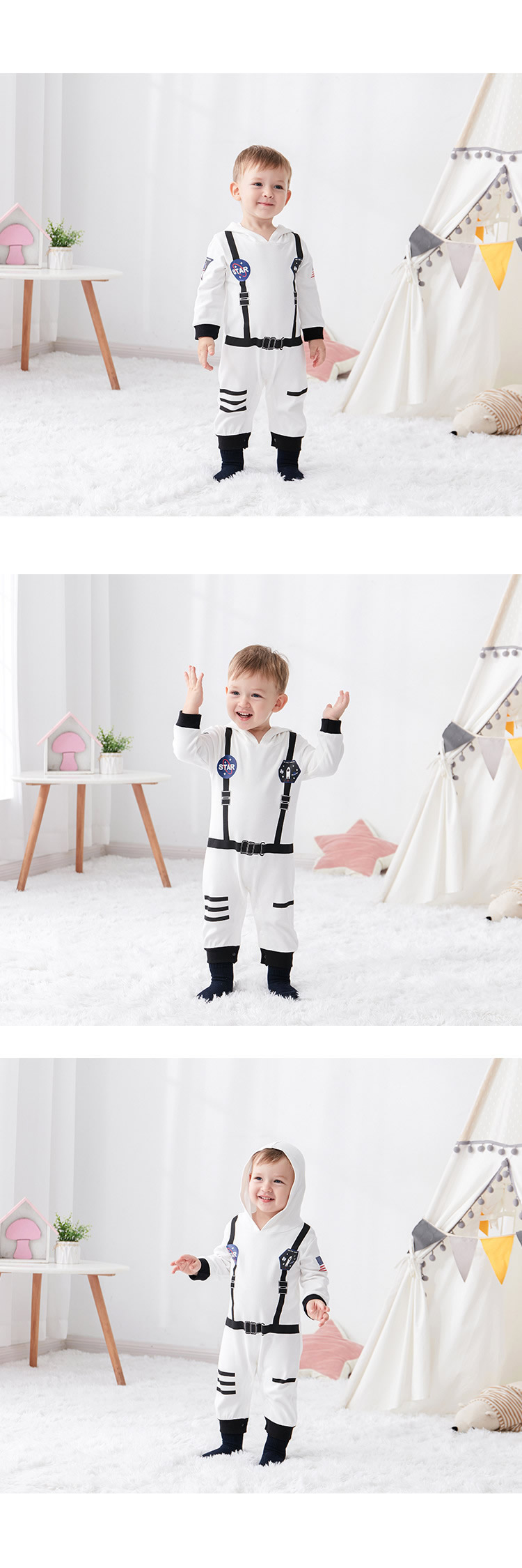 Bebé Niños Astronauta Disfraz De Espacio Traje Peleles Niño