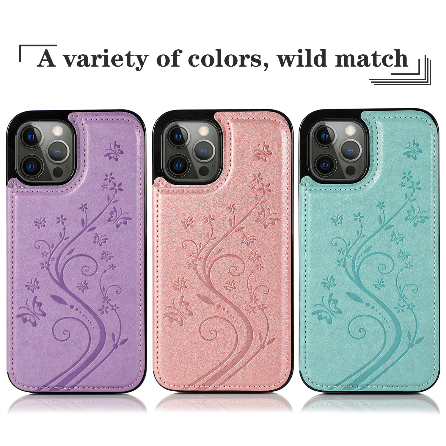 Faux Leather Flip Case Iphone 15 14 13 12 Mini 11 Pro Max Temu