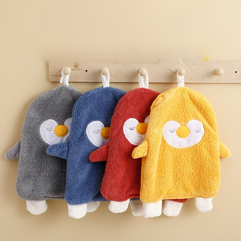 Cute hand towel penguin absorbent household hand towel kitchen hand towel  duck