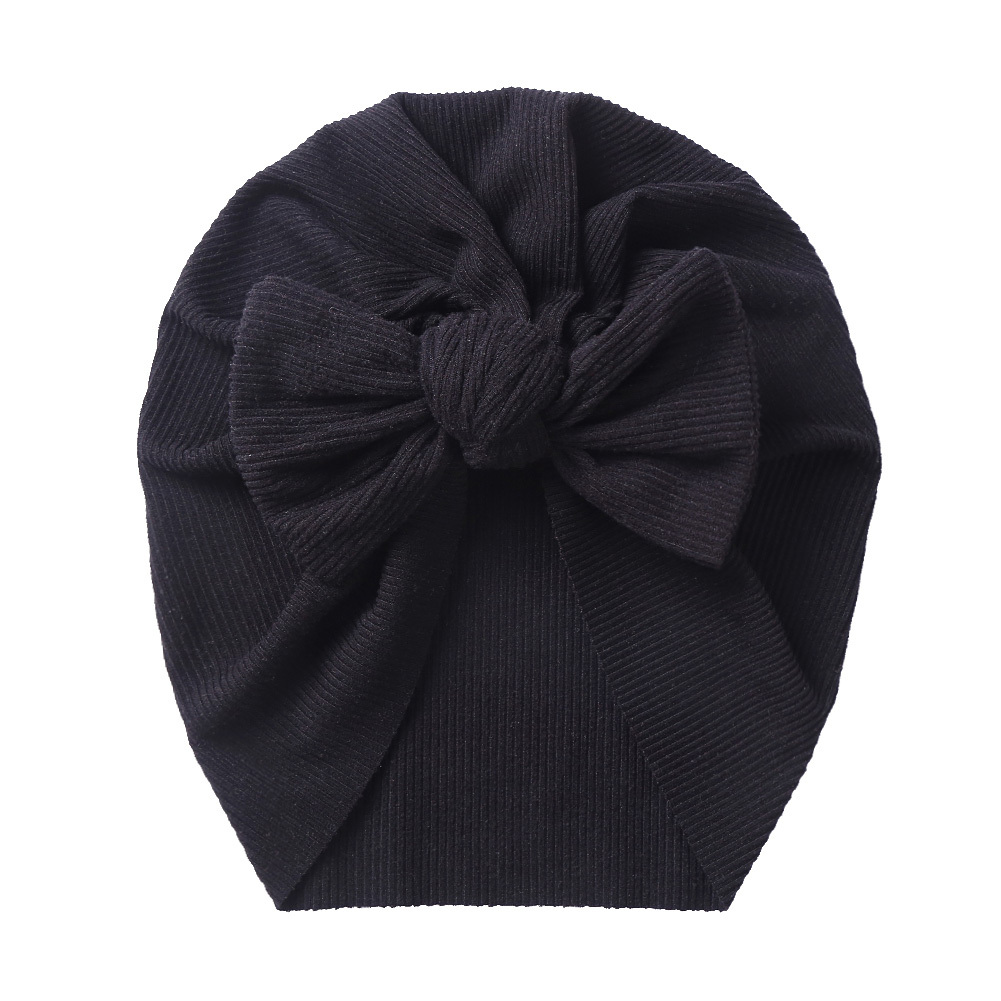 Gorrito para recién nacido de nudo Gris Oscuro