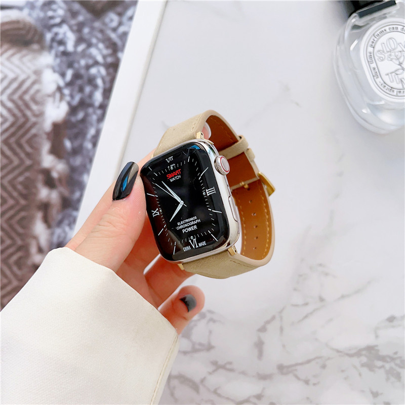 Apple Watch Leather Band ™ Suede Pink VintageStitches