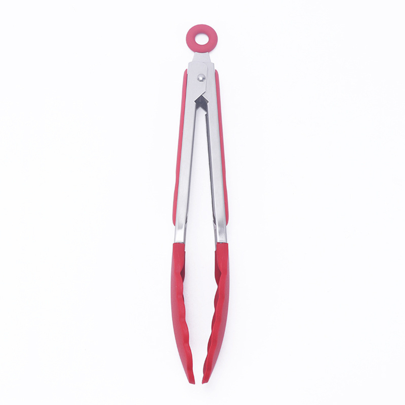 KitchenAid Stainless Steel with Silicone Tipped Tongs Red