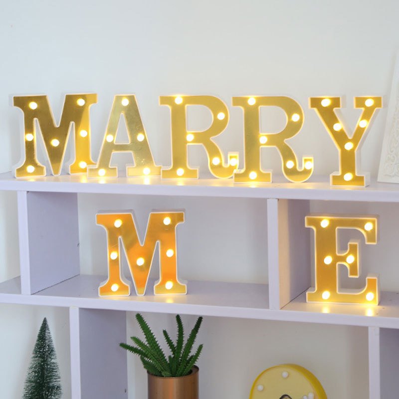 1pc english led letter lights proposal birthday decorations holiday party decorations interior room decorations store decorations outdoor party valentines day decoration details 12