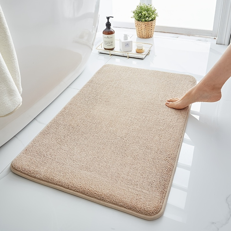 Gradient Colorful Chenille Bathroom Mat Carpets Entrance Doormat for Toilet  Rugs Bath Floor Towel Anti-skid Long Hairy Floor Mat