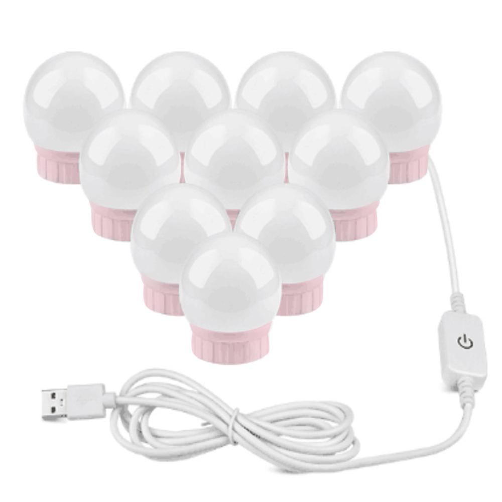 CanLing-Lámpara LED para espejo de tocador, luces de maquillaje Hollywood,  impermeables, 5V, USB, para Baño - AliExpress