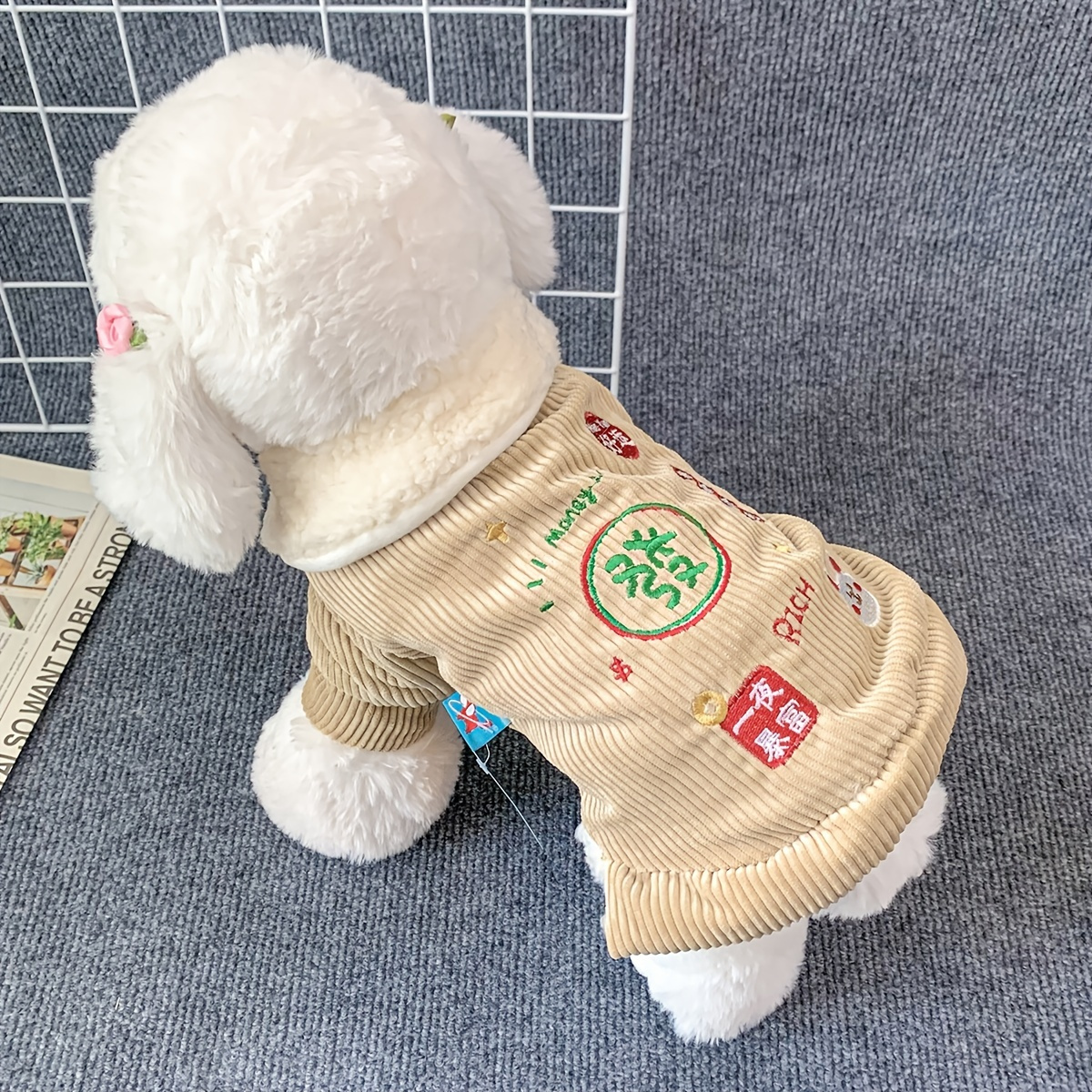 Cotton Handmade Dog Collar for Small Medium Large Dogs,Cute Panda Pattern  with Panda PendantCute Dog Collars,Ideal for Girl Dogs Boy Dogs (Small)