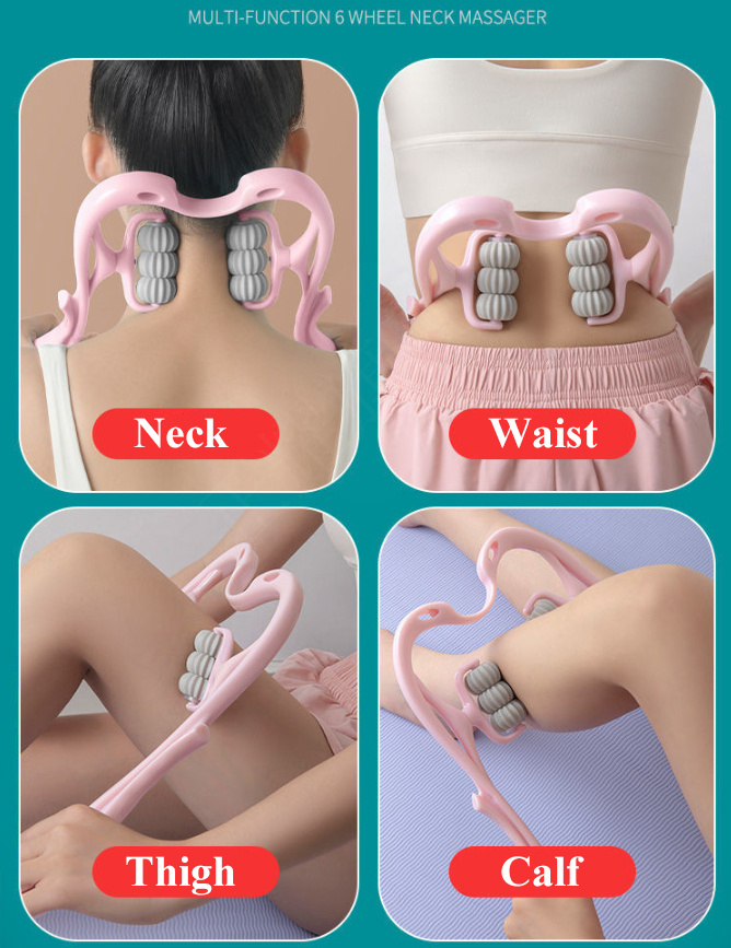 Rejopes Neck Massager - Neck and Shoulder Handheld Massager with 6