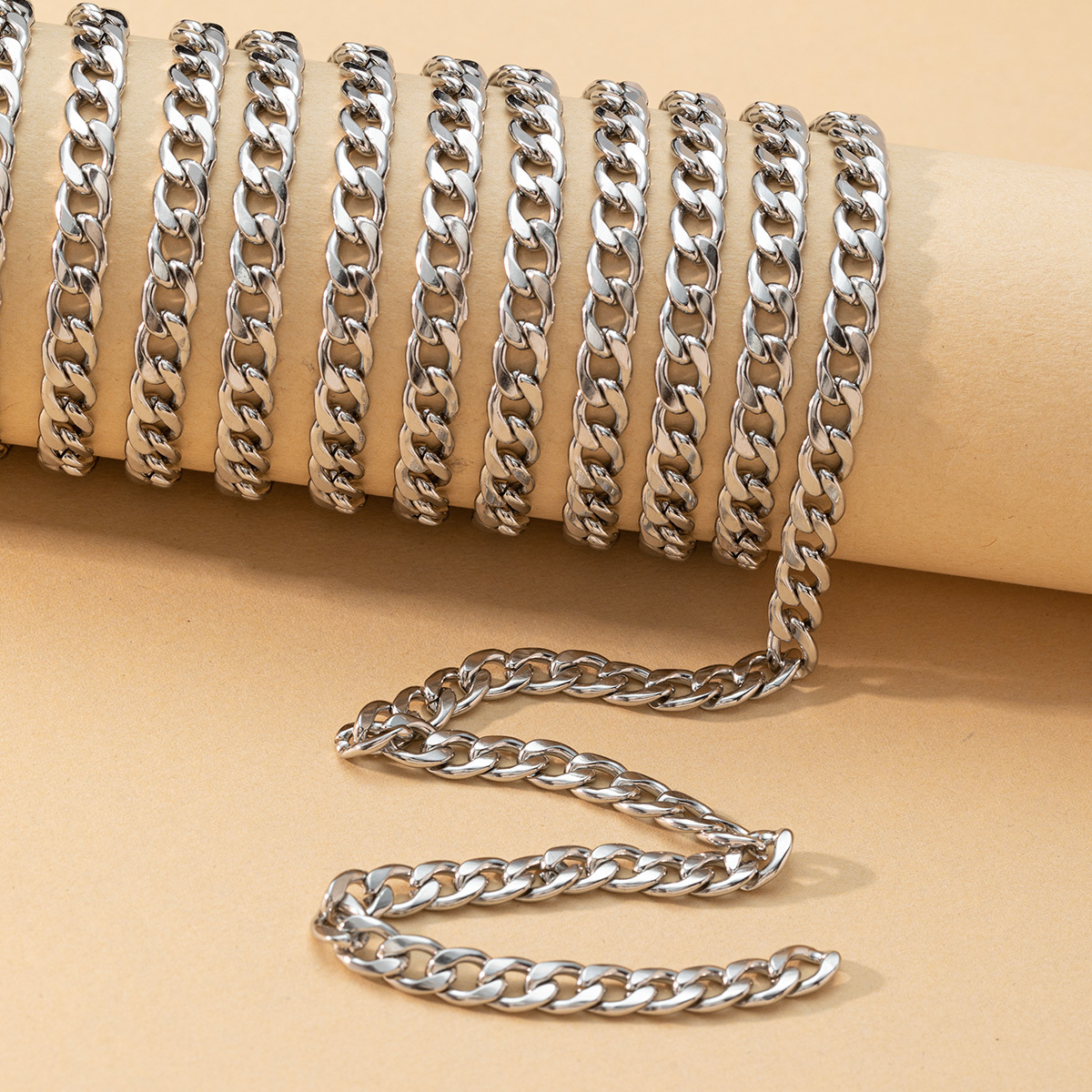 1 Meter Stainless Steel Link Chains Necklace Cuban DIY Jewelry
