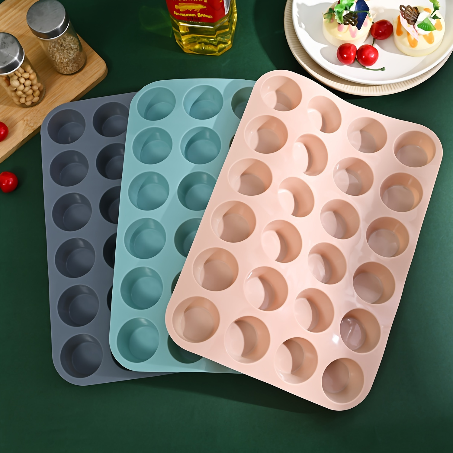 Stampo Circolare In Silicone Da 1pc 24 Cavità Per Funzioni Cottura Al  Cioccolato, Fondente, Budino, Gelatina, Caramelle, Biscotti, Cubetti Di  Ghiaccio, Torte Piccole, Gelatina - Casa E Cucina - Temu Italy