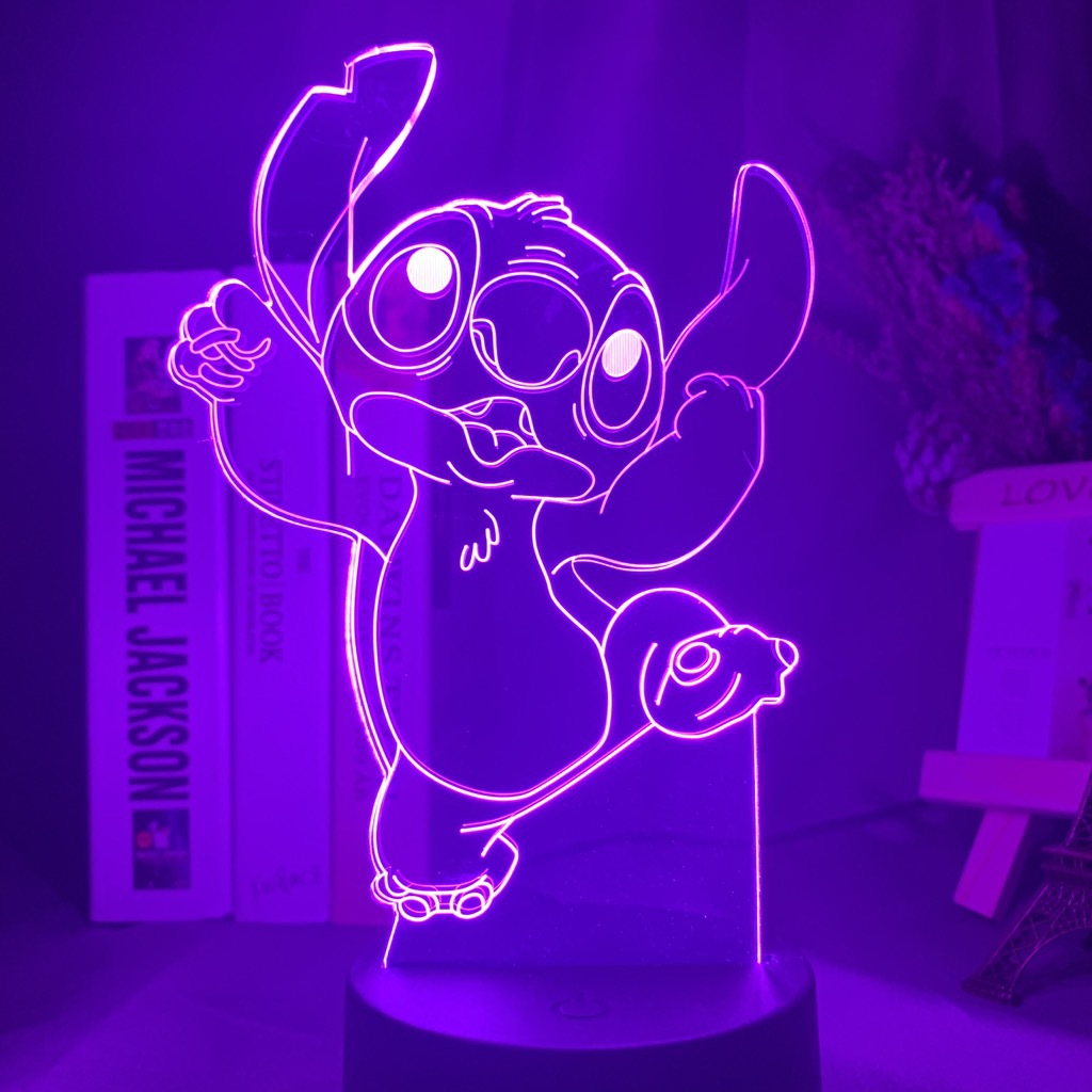 Disney Lilo & Stitch Night Light Bedside Small Night Lamp Table