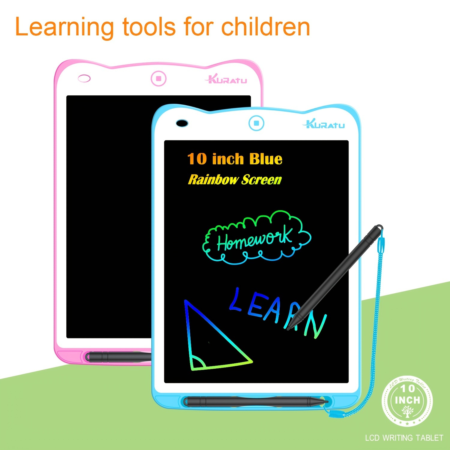 Lcd Writing Tablet Doodle Board With Lock Key Drawing - Temu