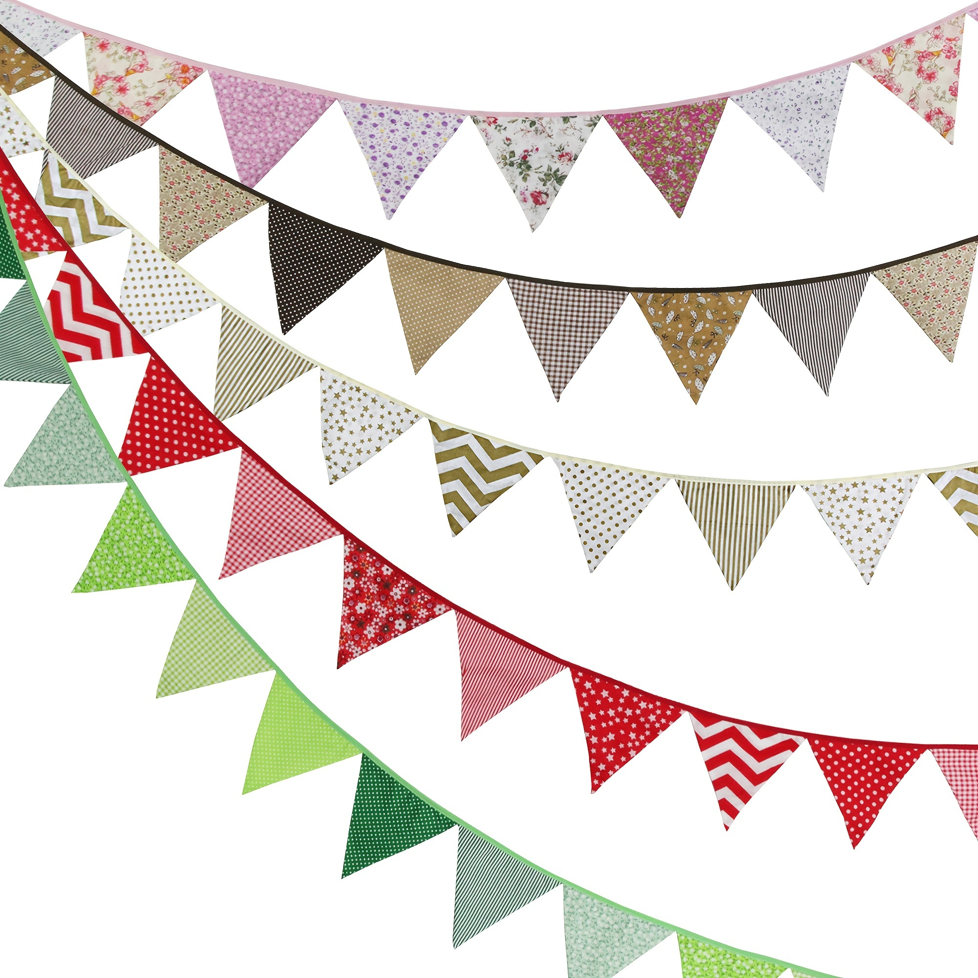 Pennant Banner Flag (50m), Bunting Triangle Flags, Chaîne de fanions  multicolores, Drapeaux colorés pour la décoration de fête de festival de  vacances de Noël de mariage - Temu France