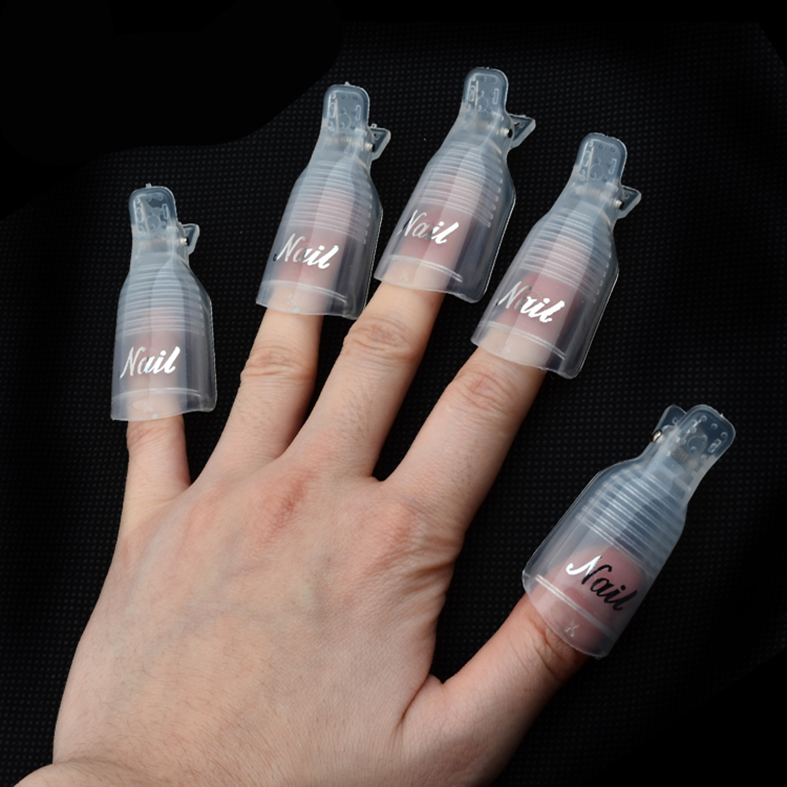 5/10pcs Di Plastica Nail Polish Remover Clip UV Gel Polish Remover