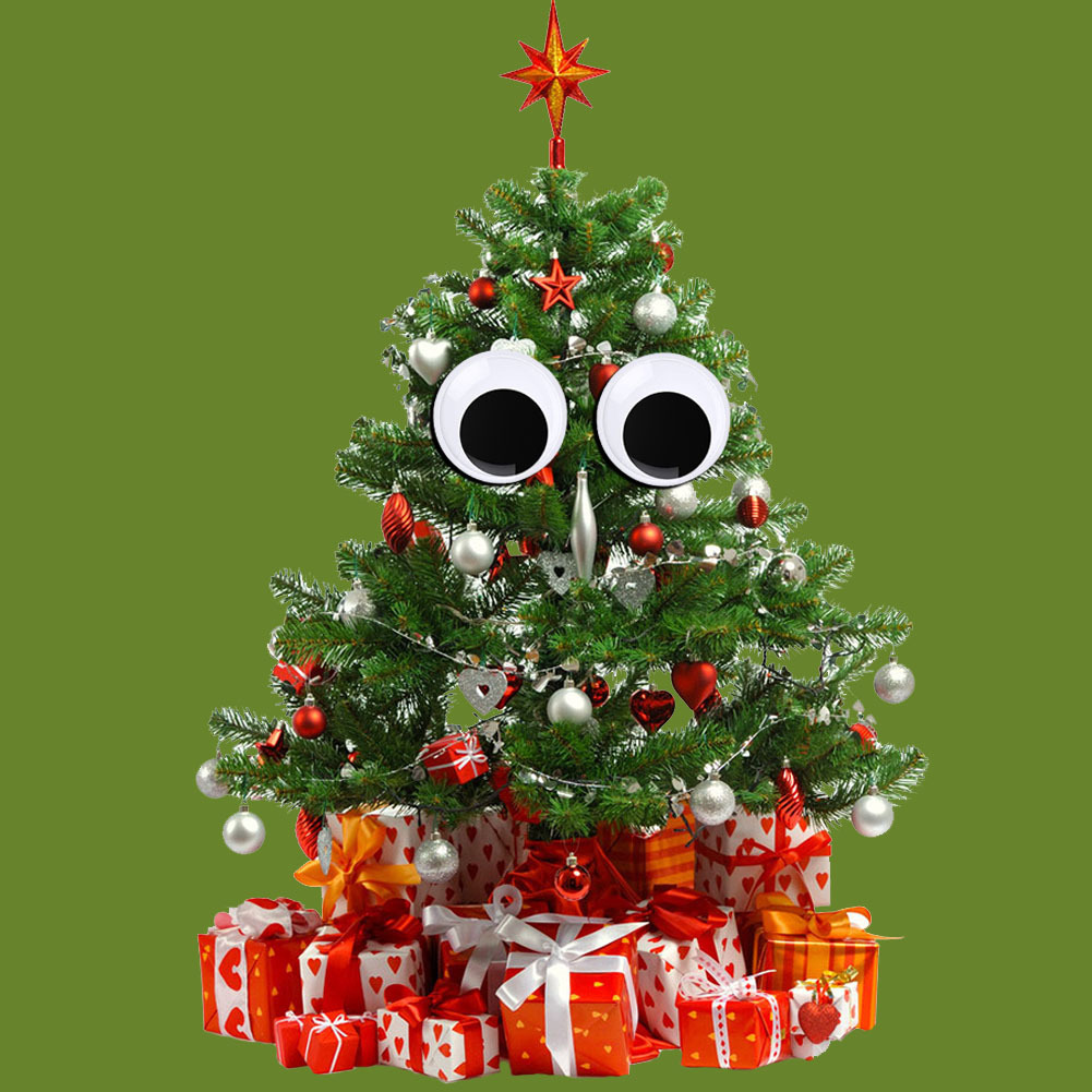 DIYASY 2 Inch 3 Inch 4 Inch Large Googly Wiggle Eyes with Self-Adhesive 8  Pcs for Christmas Decorations