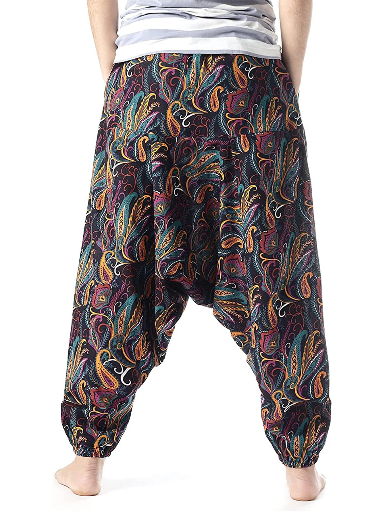 Men’s Tribal Harem Pants – 100% Cotton - Cosmic Serenity Shop