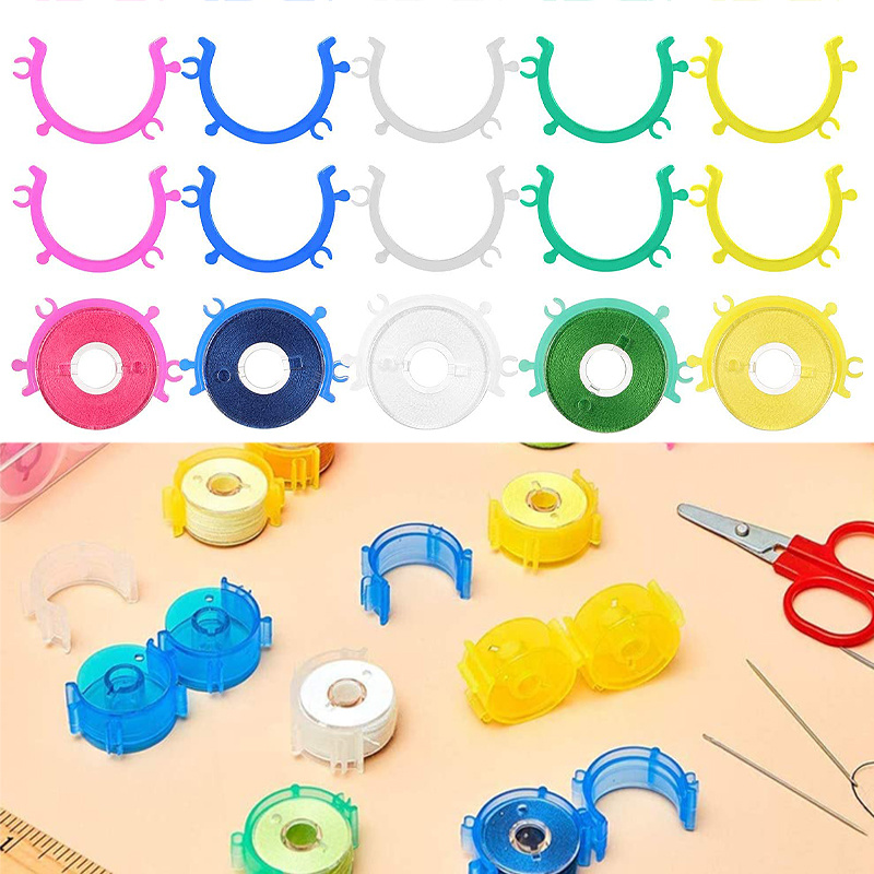 Plastic Bobbins for Sewing & Embroidery - 8 Pcs.