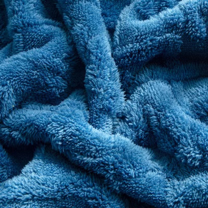  Green Thick Plush Fabric Warm Fabric Lamb Wool Cloth