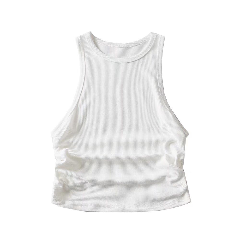 Side Ruched Tank Tops Y2k Crew Neck Tank Tops Summer Women's - Temu