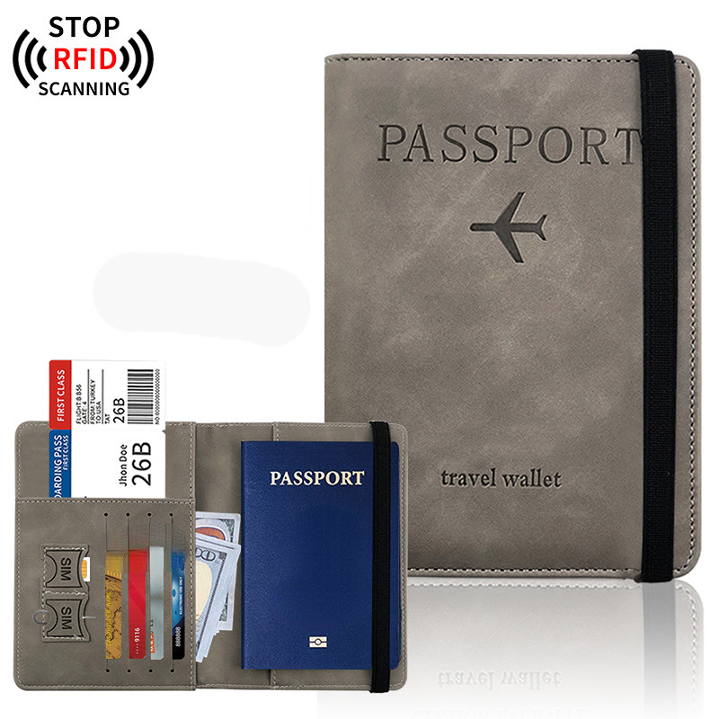 Family Passport Holder Rfid blocking Travel Wallet Ticket - Temu