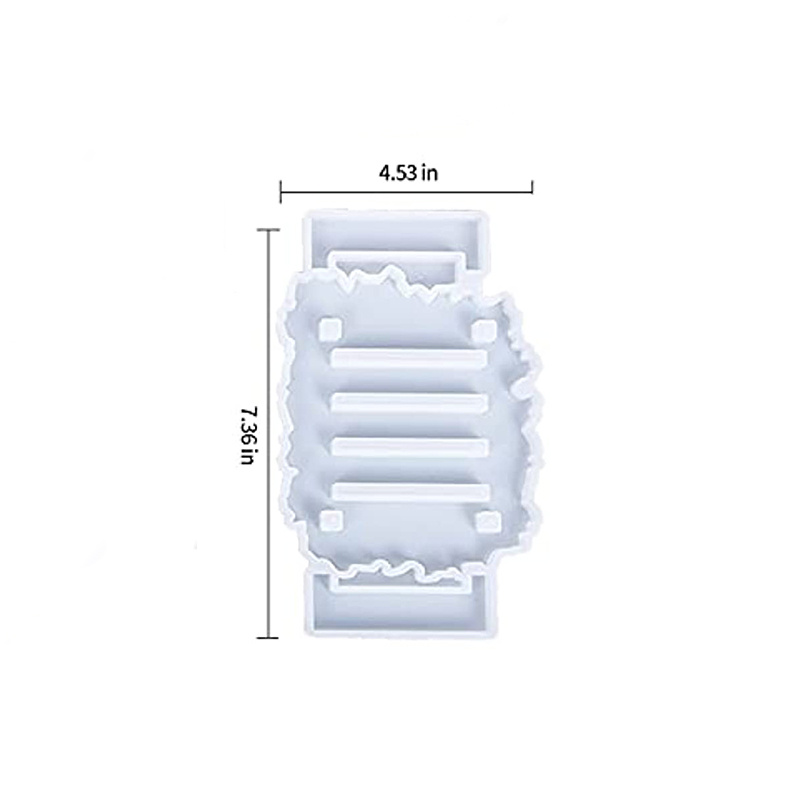 5Pcs Glossy Irregular Edge Tray Silicone Mold Coaster Holder Mold Resin  Coaster Molds DIY Cup Mats Mold Home Decoration