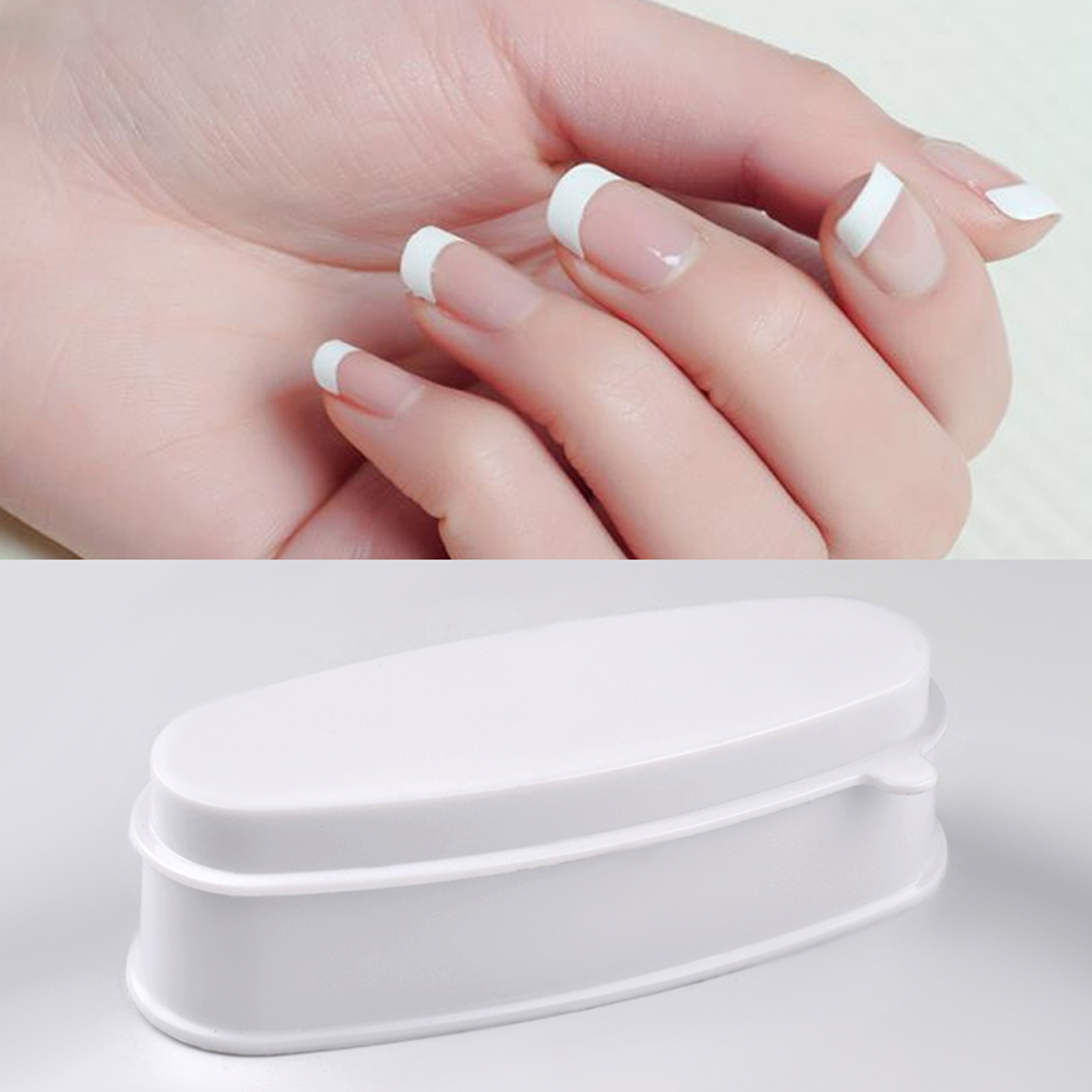 Nail Dip Container Manicure Mould Manicure Sculpture Powder Storage Nail  Powder Box French Nail Line Mold