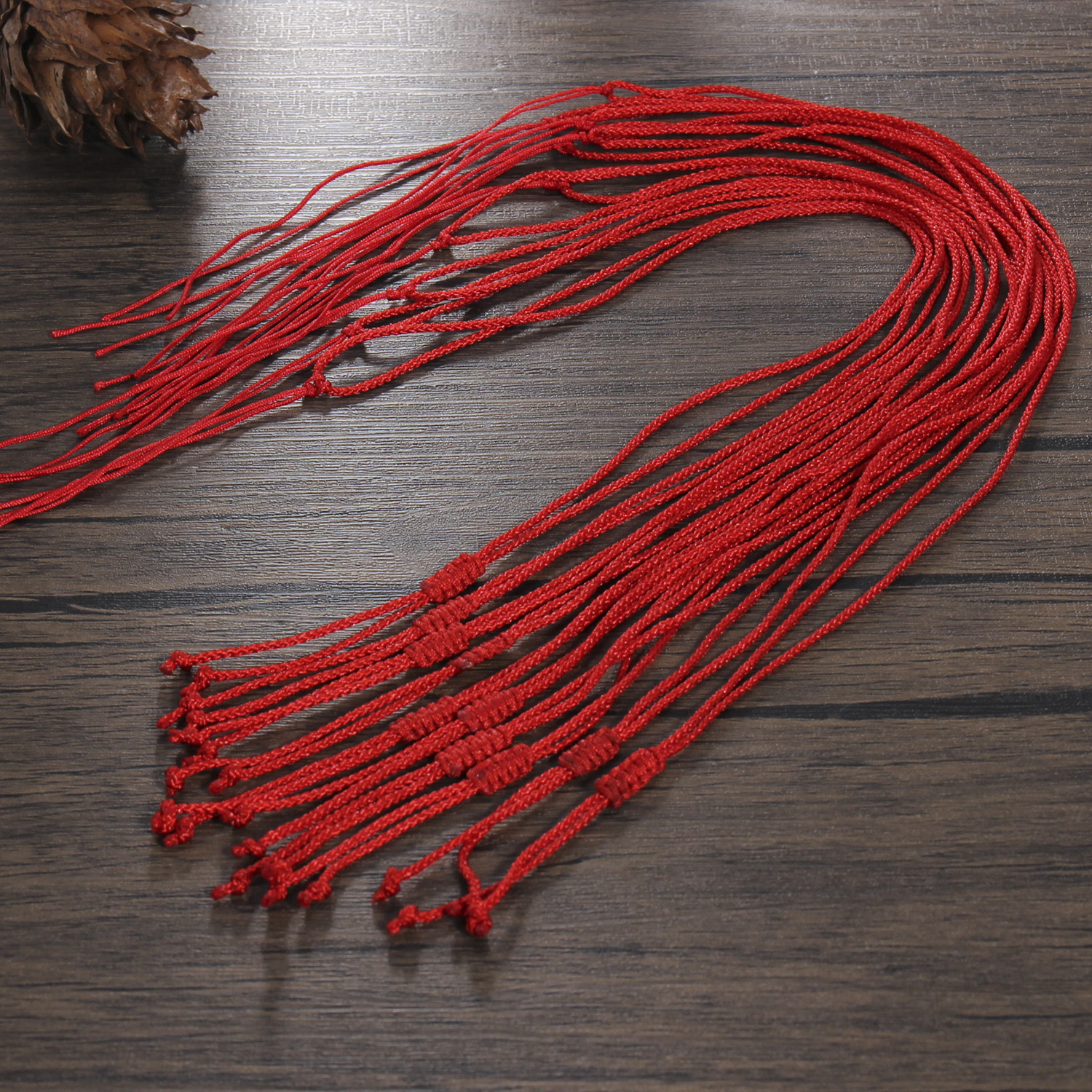 String Adjustable Necklace Red Diy Pendants Diy Jewelry - Temu