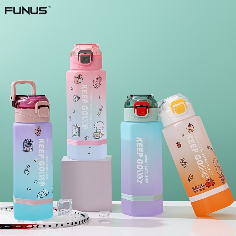 24oz Water Bottle with Carry Strap and filter net , Leak-Proof BPA-Fre –  FUNUS WATER BOTTLE