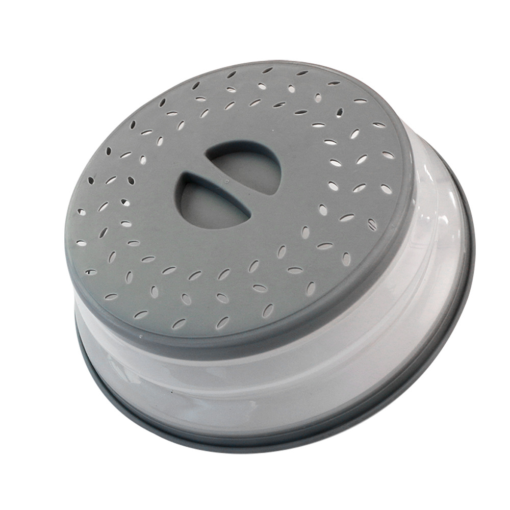 Cubierta plegable para microondas para alimentos, tapa de microondas de  10.2 pulgadas con orificio superior, ventilada, sin bisfenol A, TPR,  redonda